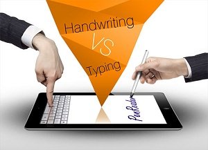 writing notes by hand vs typing