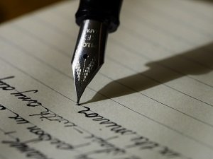 fountain pen writing paper